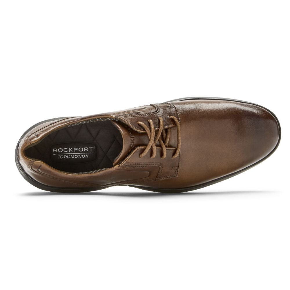 Oxfords Rockport Homem Marrom - Total Motion Advance Plain Toe - 45871DAJX